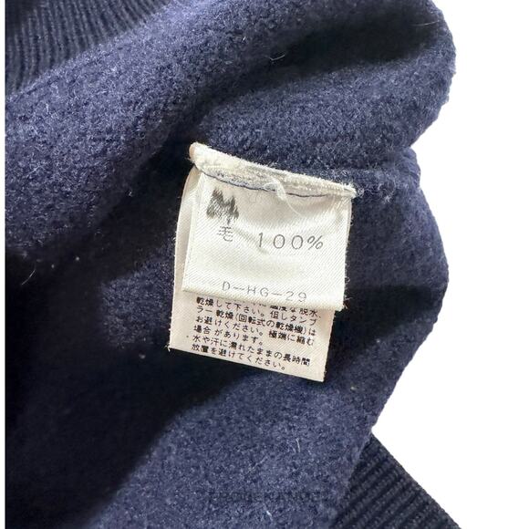 🔴 Balenciaga Crewneck Wool Sweatshirt - Deep Navy M - Picture 8 of 10